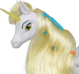 Simba 109480093 - Mia and Me Unicorn Onchao, con alas móviles, pinzas para el cabello, cepillo para peinar, caballo de juguete, poni, centopia, a partir de 3 años, rosa