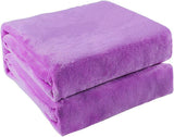 Sourcing Map Manta acogedora manta colcha Manta de lana suave y cálida como manta de sofá Manta de sofá Sala de estar y manta de peluche Manta de lana de felpa suave Naranja 150X200Cm Camas y mantas Besuche den uxcell-Store Morado claro 70 "X78"