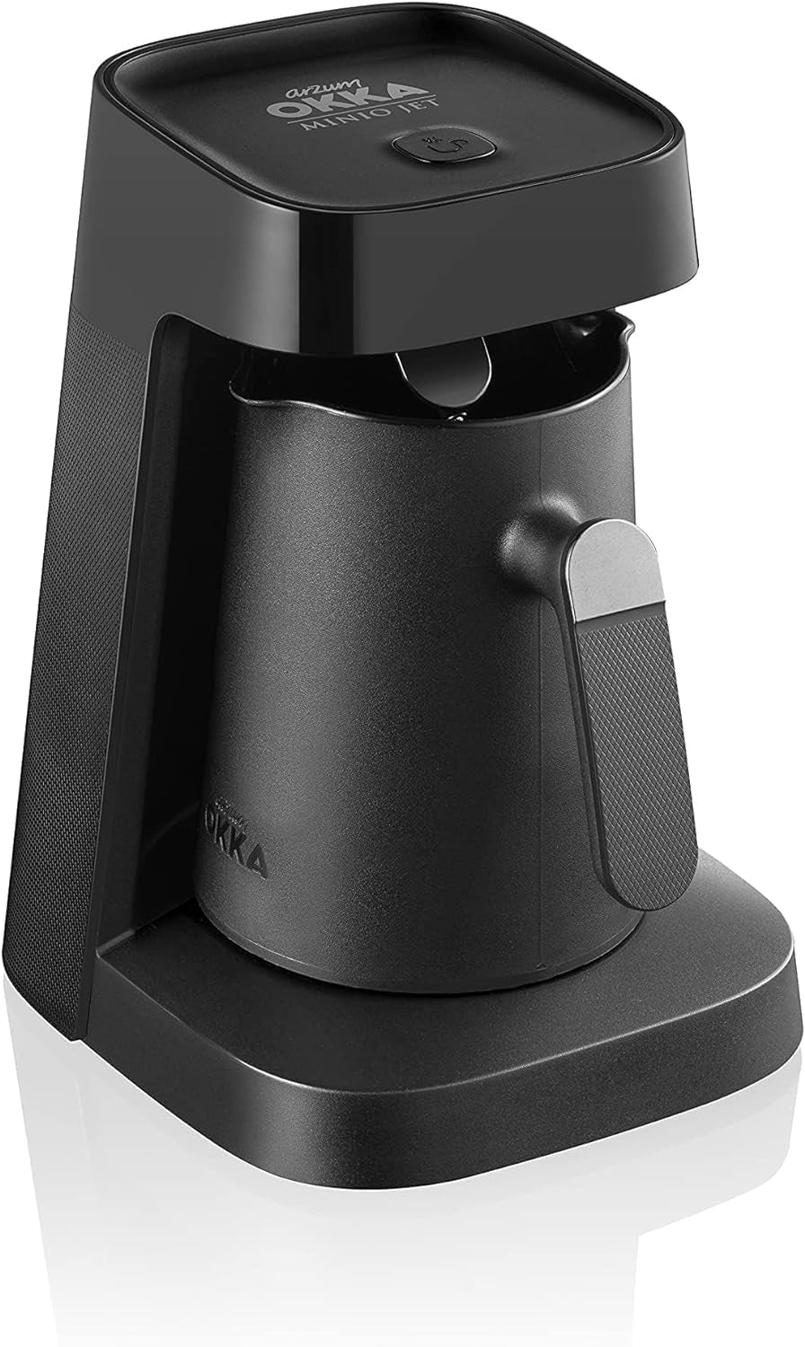 Cafetera turca Arzum Okka MINIO JET, 400 W, capacidad 5 tazas, protección contra desbordamiento, sistema de aviso acústico, Cafetera turca, cromada