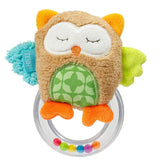 Fehn Pulpo Juguete Campana - Sonajero, Chirrido, Juguete de Habilidad Motora - Peluche para Bebés con Tela Suave - Juguete para Bebés y Niños Pequeños a Partir de 0 Meses Juguetes para Bebés Naty Shop Búho
