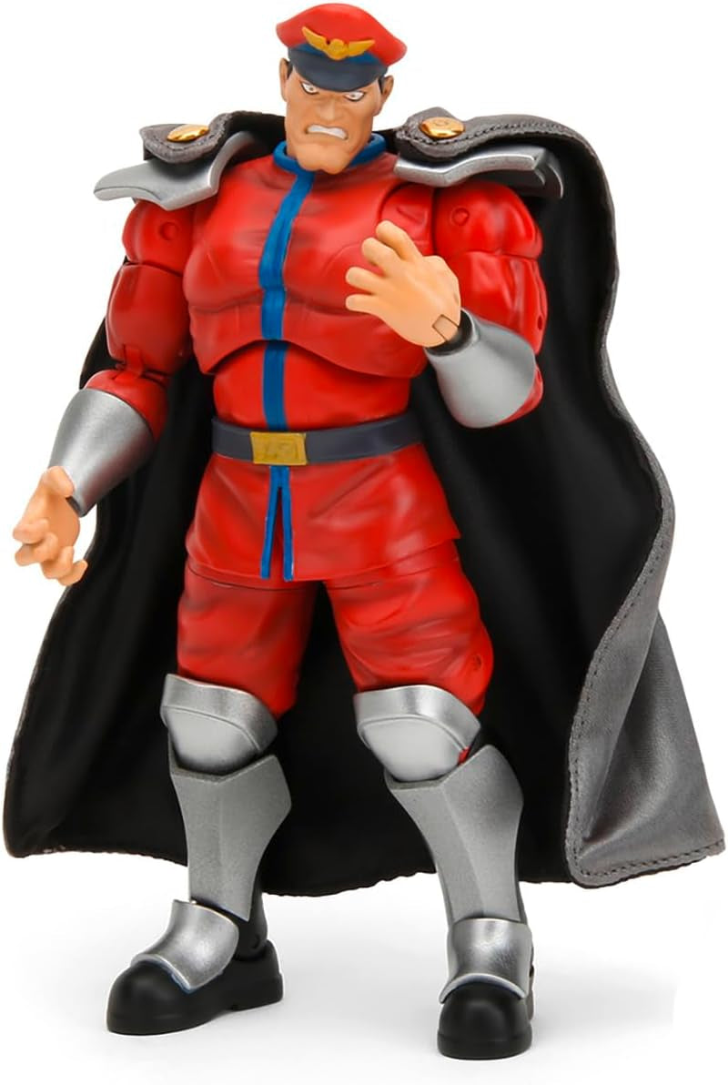 Jada Toys Figura de Street Fighter Guile (15 cm) - Street Fighter 2: The Final Challengers Figura de acción móvil coleccionable con cabeza, manos y accesorios alternativos, figuras de acción para mayores de 13 años Naty Shop M. Bison