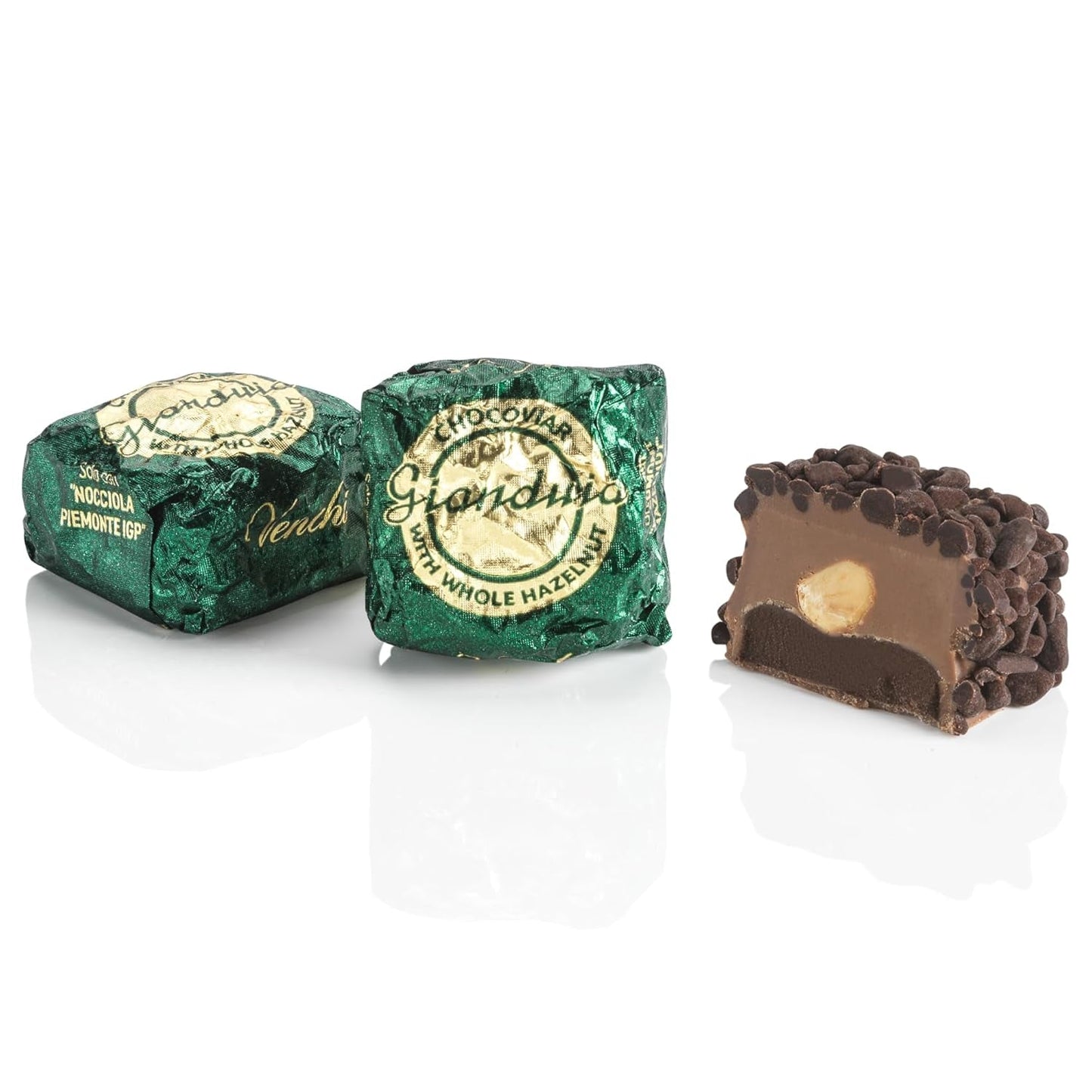 Venchi – Chocoviar Gianduia, bombones en bolsa de 1 kg, chocolate Gianduia elaborado exclusivamente con "avellanas del bosque piamonteso", sin gluten, sin colorantes artificiales y sin conservantes