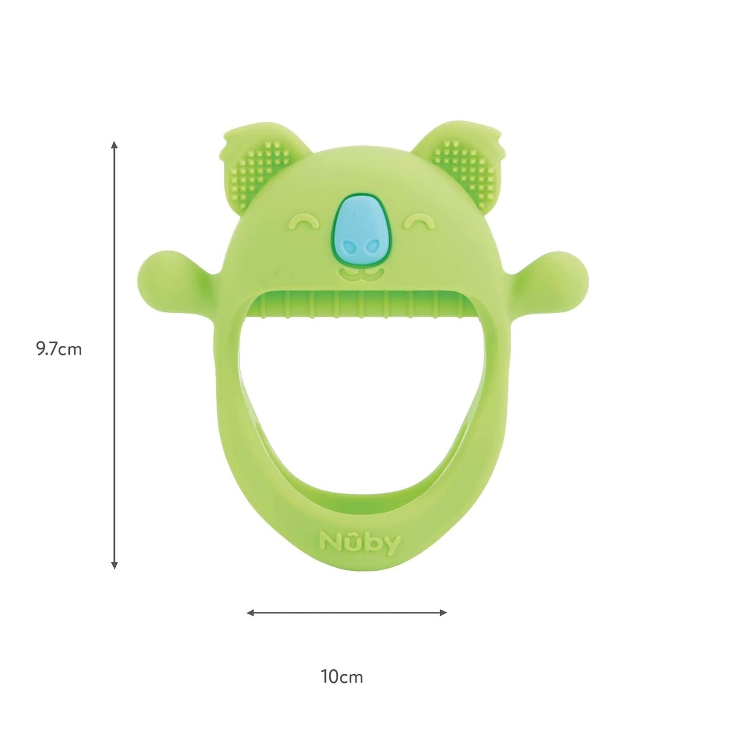 Guantes para la dentición Nuby - Silicona | Juguete para la dentición Koala | Juguete sensorial | 3+ meses
