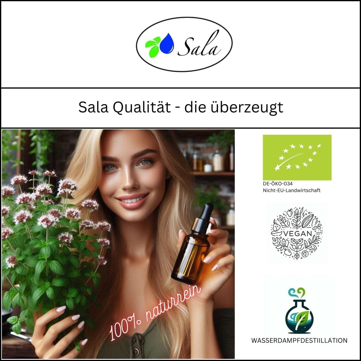 Aceite de Orégano Aroma Aceite Esencial de Orégano BIO - Para consumo - 100% natural 30 ml Arome Naty Shop