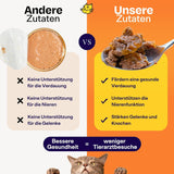 The Better Cat - Comida húmeda sin cereales con contenido extra alto de carne - Comida premium para gatos sin cereales y sin azúcar (200 g, Pollo)