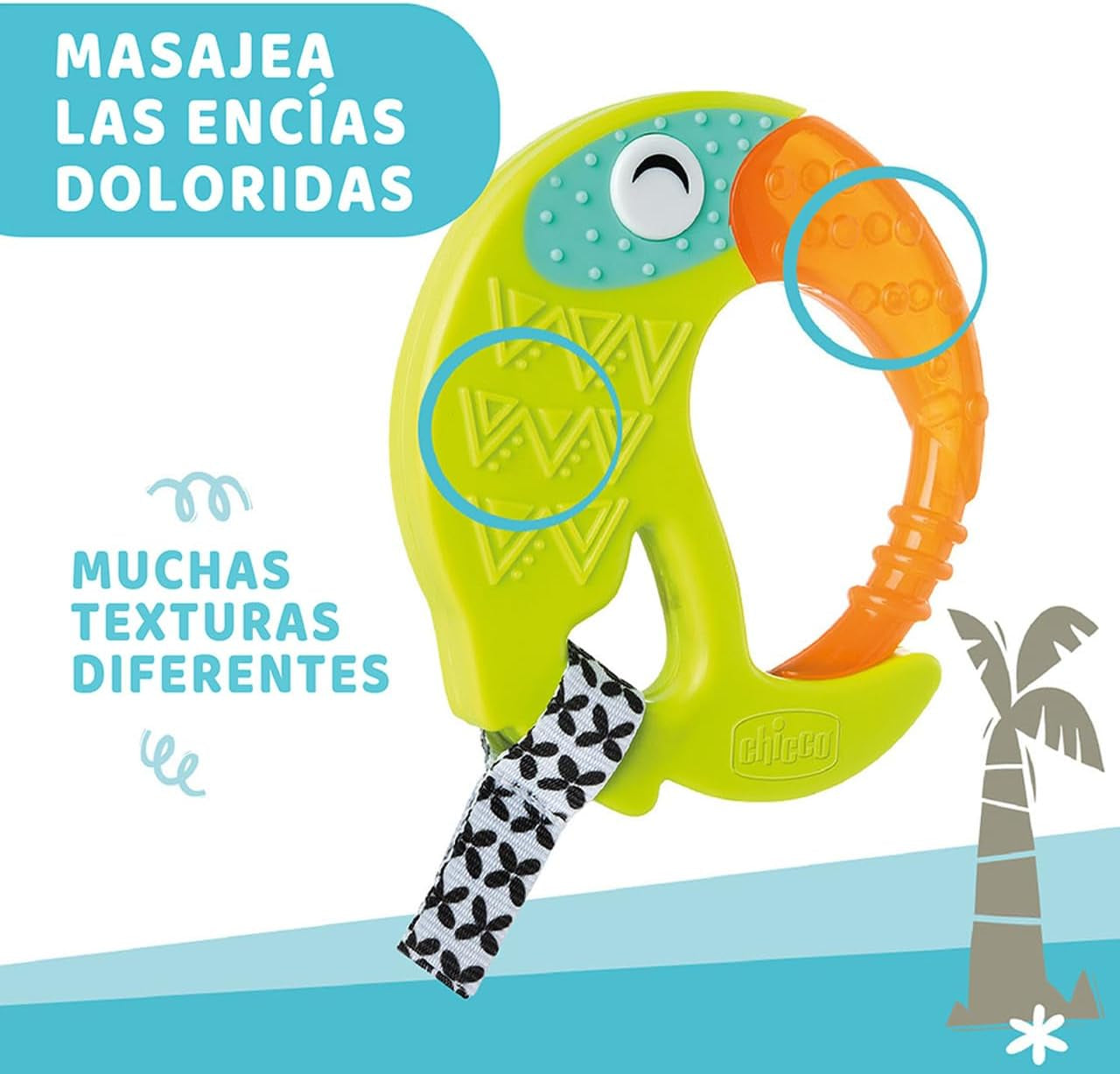 CHICCO - Mordedor divertido y refrescante 6 meses +