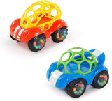 Bright Starts Oball Sonajero Juguete Coche Actividad Motora Juguete para Bebés y Niños Pequeños a Partir de 3 Meses 1 Pieza Color Aleatorio Azul o Rojo Bebe Naty Shop Toys Título predeterminado