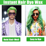 Cera para el cabello temporal verde, spray para el cabello temporal Crazy Green, barro semipermanente lavable, color de cabello de una sola vez, barro de pasta para el cabello de peinado instantáneo, color de cabello natural para fiestas, actividades y tinte para el cabello de Halloween Naty Shop