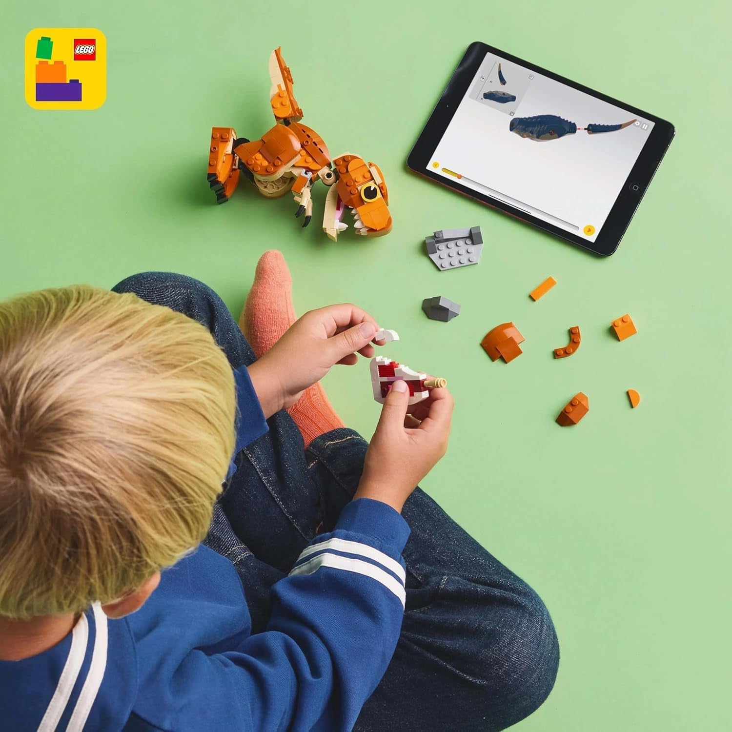 LEGO Jurassic World Little Eatie: T.Rex Juguete de construcción para niños y niñas Set de construcción de dinosaurios de 7 años Modelo de regalo para niños con boca, cabeza y cola móviles 76967 Juegos de construcción Besuche den LEGO-Store