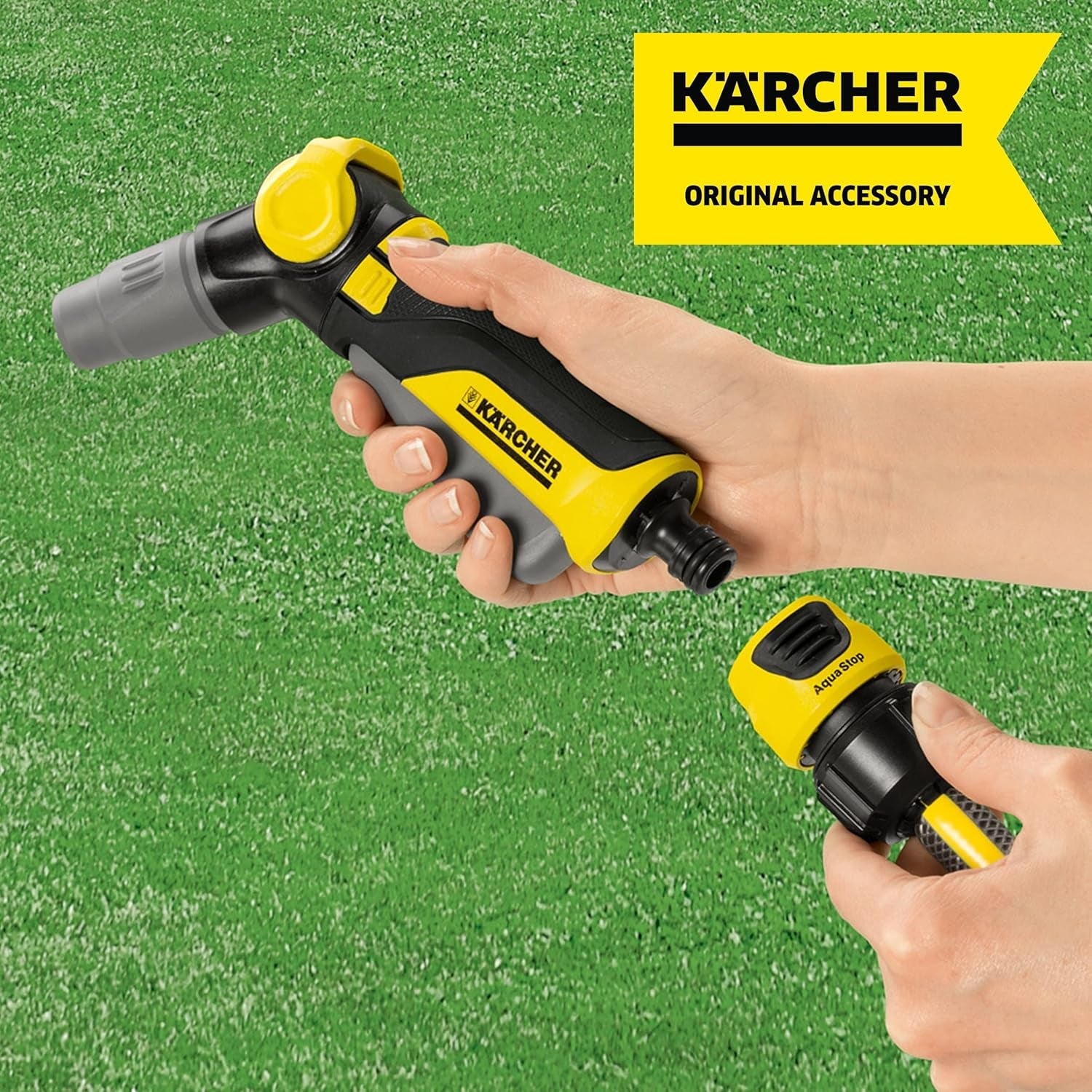 Acoplamiento de manguera Kärcher 2.645-194.0 (Universal Plus, con Aqua Stop) negro, pequeño