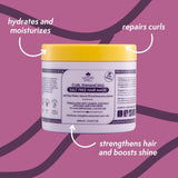 Mascarilla Capilar para Cabello Rizado de Nature Spell 400ml - Enriquecida con Agua de Arroz y Semillas de Lino, para Todo Tipo de Rizos, Sin Sulfatos Naty Shop Mascarilla Capilar