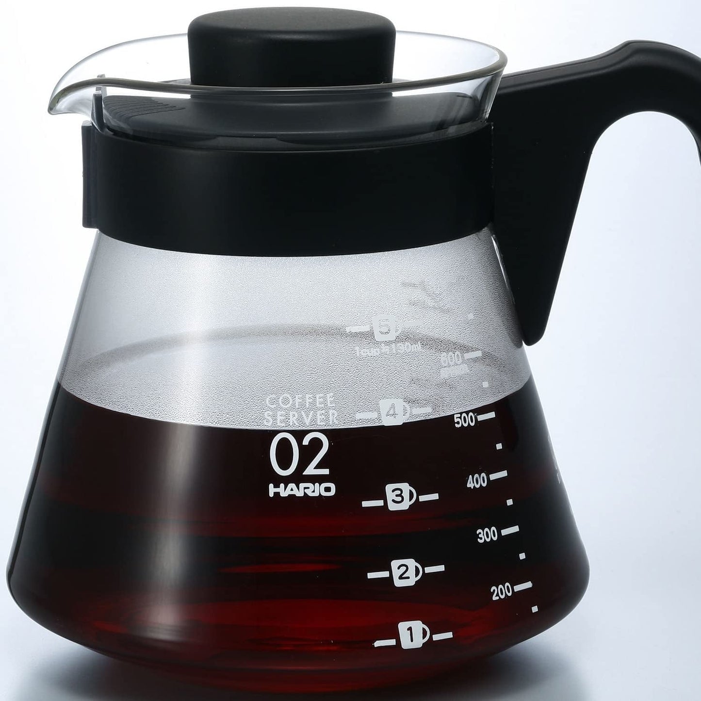 4977642019126 Jarra para servir café V60 700 ml VCS-02B, vidrio, incoloro, 17,3 x 14,1 x 13 cm