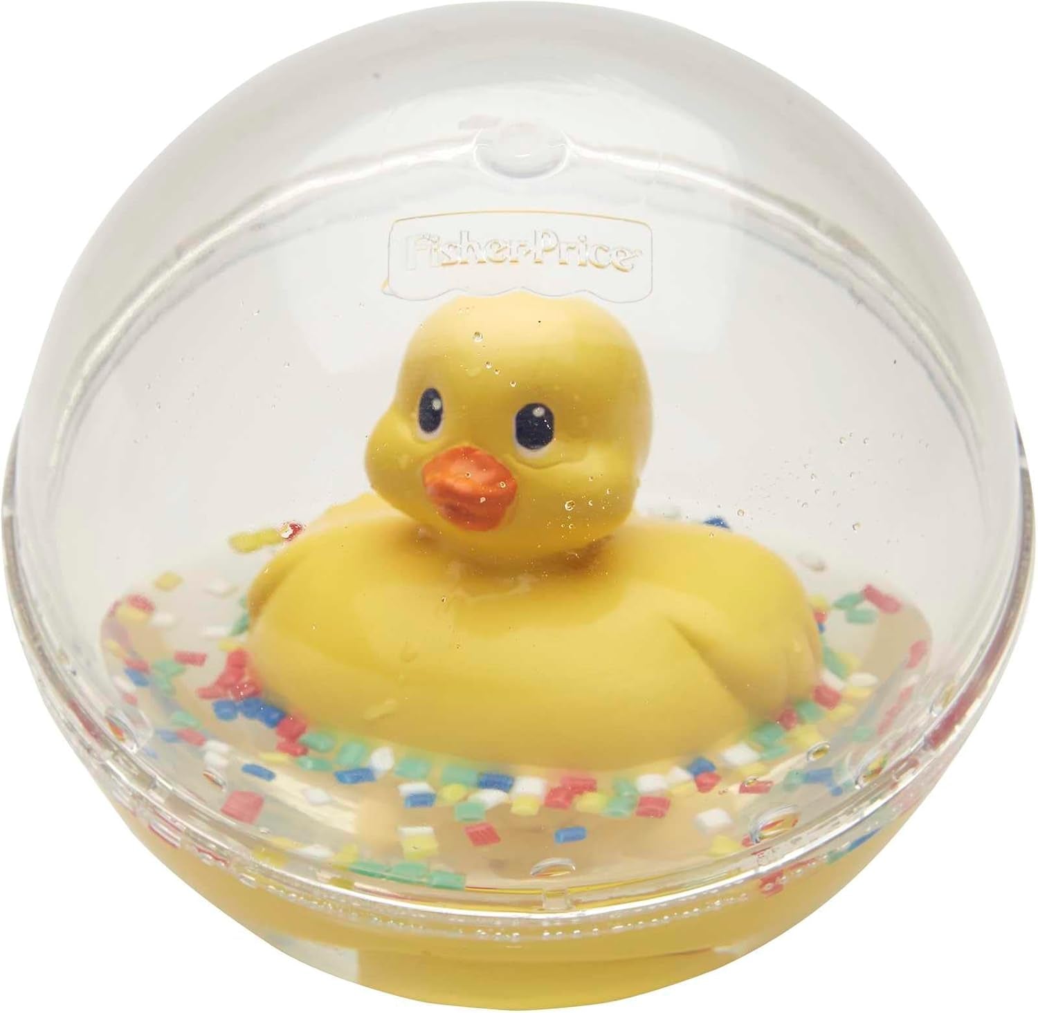 Fisher-Price WaterMates Ducky Ball, Divertido Pato en Bola de Confeti, Juguete Bebé, Pelota de Juego, Juguete para el Baño, A Partir de 3 Meses, 75676 Juguetes Bebé Naty Shop