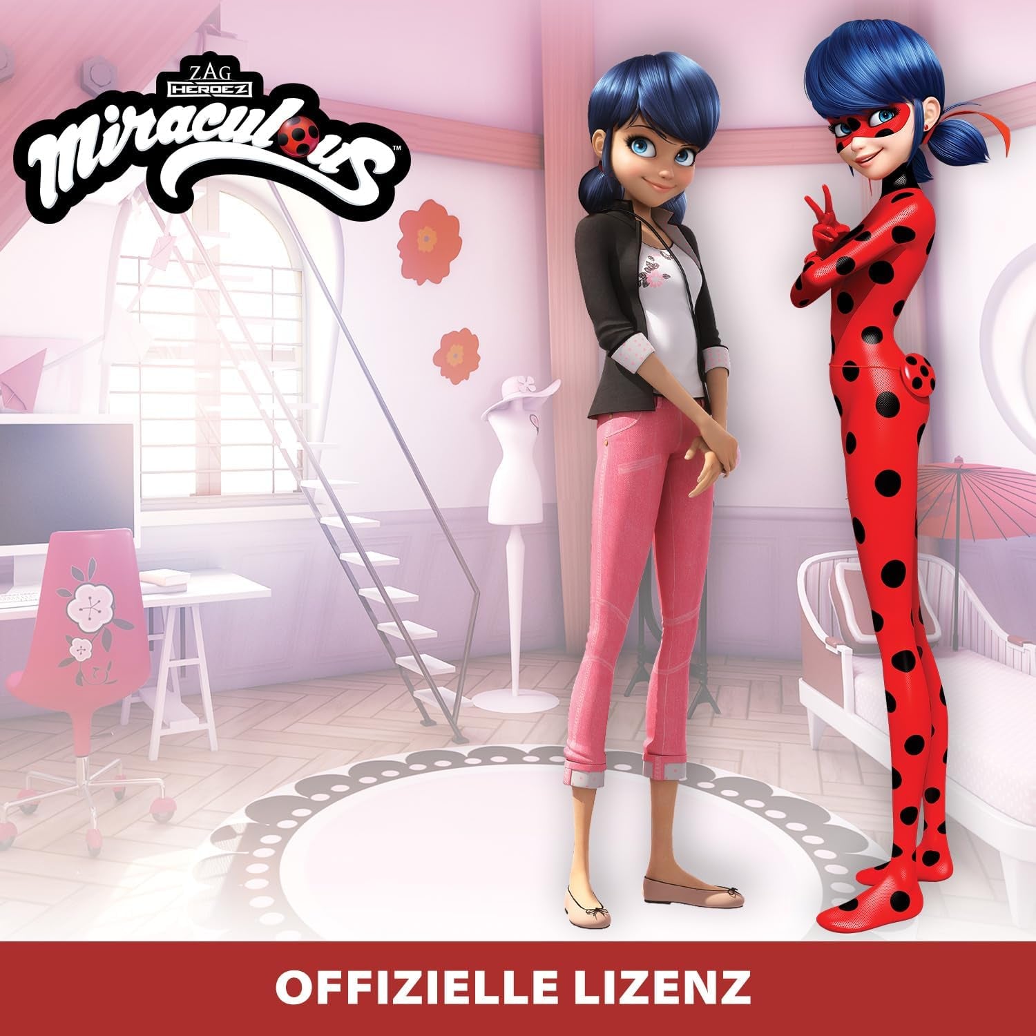 Bandai - Miraculous Ladybug - Muñeca disfrazada 26 cm con dos prendas - Ladybug - P50355 Muñecas Naty Shop