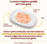 almo Nature HFC Natural - Comida húmeda para gatos - con pollo - Calidad humana, Sin gluten, Monoproteína - 55g, paquete de 6
