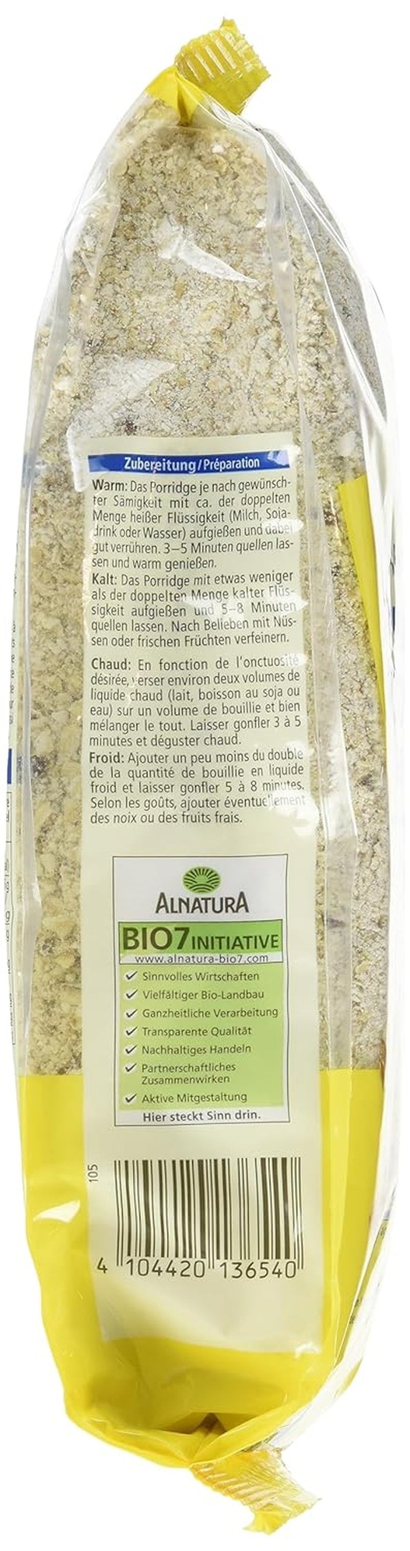 Base de avena y gachas de espelta ecológicas, 500g (pack de 3)