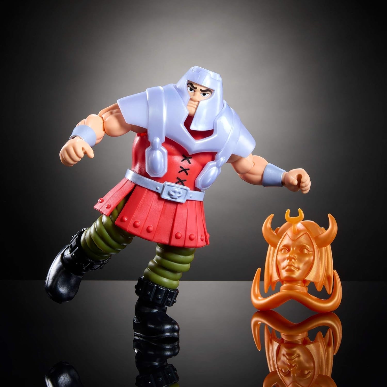 Figura de acción de Masters of the Universe Origins Ram Man de la colección Cartoon, aprox. Figura MOTU Ram 14cm de altura TV años 80 Diseño detallado y accesorios JBM77 Figuras de acción Naty Shop
