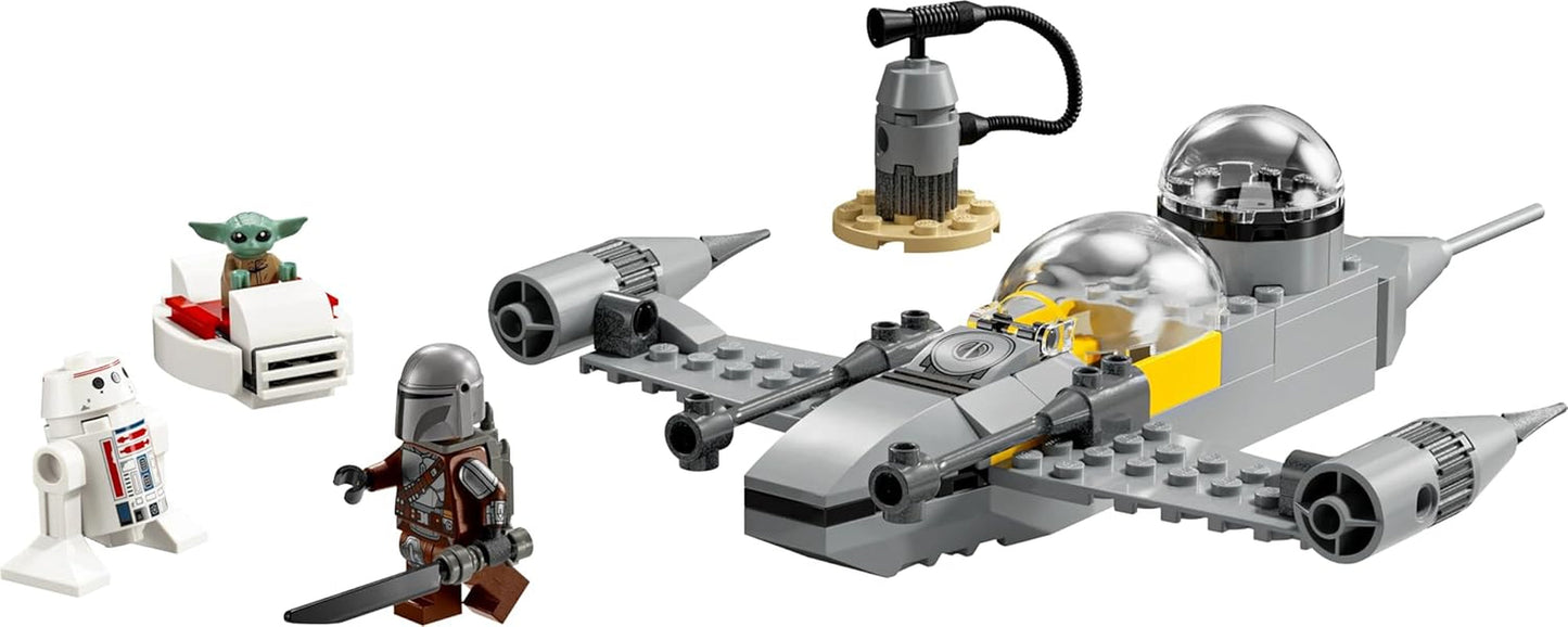 LEGO Star Wars 75410 Juguete Mandos y Grogus N-1 Starfighter con minifiguras de Mandalorian, Grogu y R5-D4, que incluye una columna para construir y un set inicial de nave estelar para niños y niñas a partir de 4 años Juegos de construcción Beuche den LEGO-Store