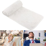 Chaise Lounge Almohada para el cuello, almohada para la cabeza, almohada ajustable de felpa, rollo para el cuello, forro polar antideslizante, almohada para el cuello, almohada para viajar a casa, chaise lounge, sofá, sillón (negro)