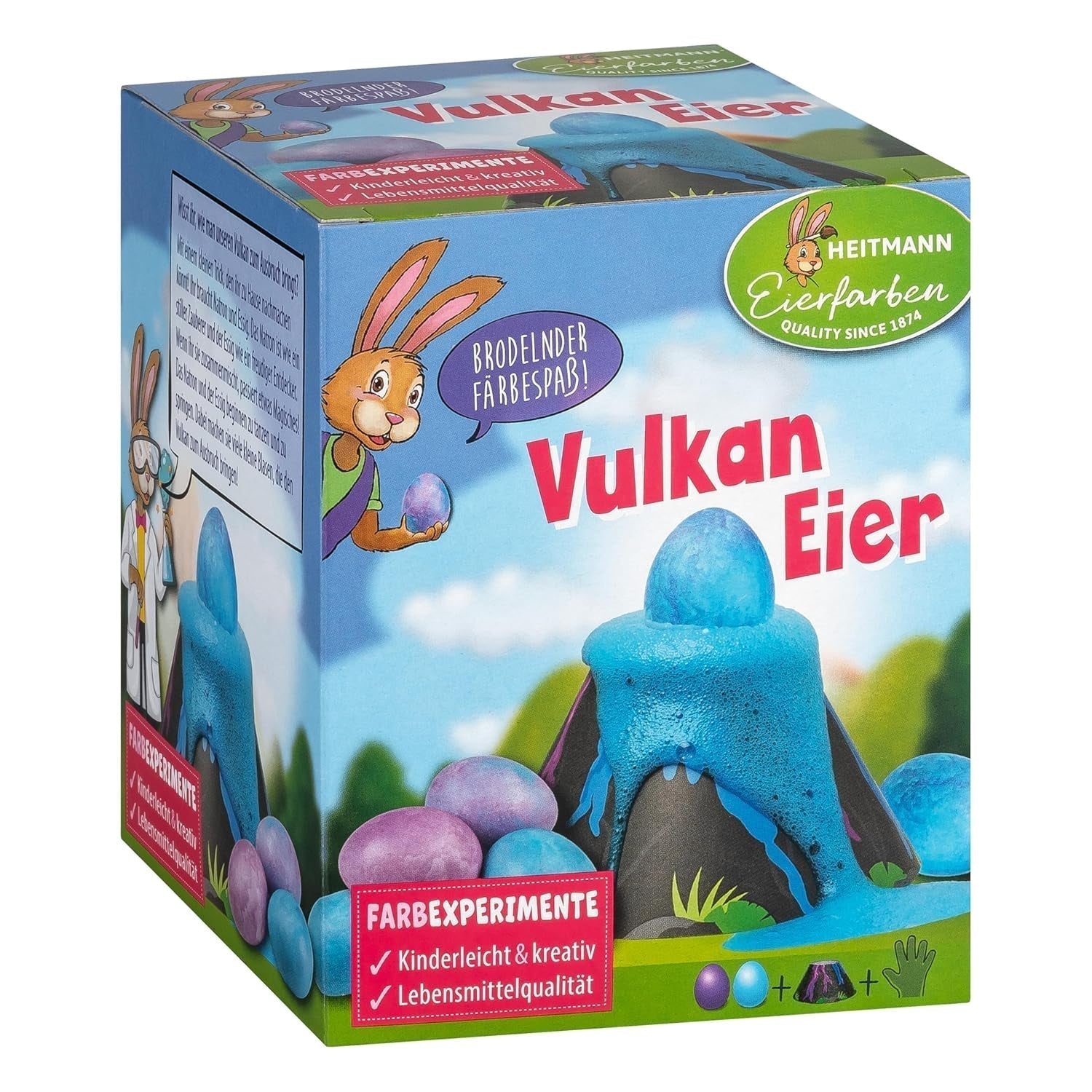 Heitmann Eierfarben - Experimento de huevos - Vulkan Eier Naty Shop Vulkan Eier