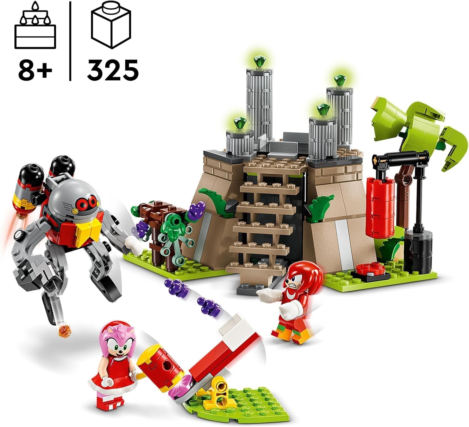 LEGO Sonic the Hedgehog Knuckles y el Santuario de la Maestra Esmeralda, juguete coleccionable, regalo para jugadores, juego de construcción de aventuras para niños y niñas de 8 años 76998 Juegos de construcción Besuche den LEGO-Store