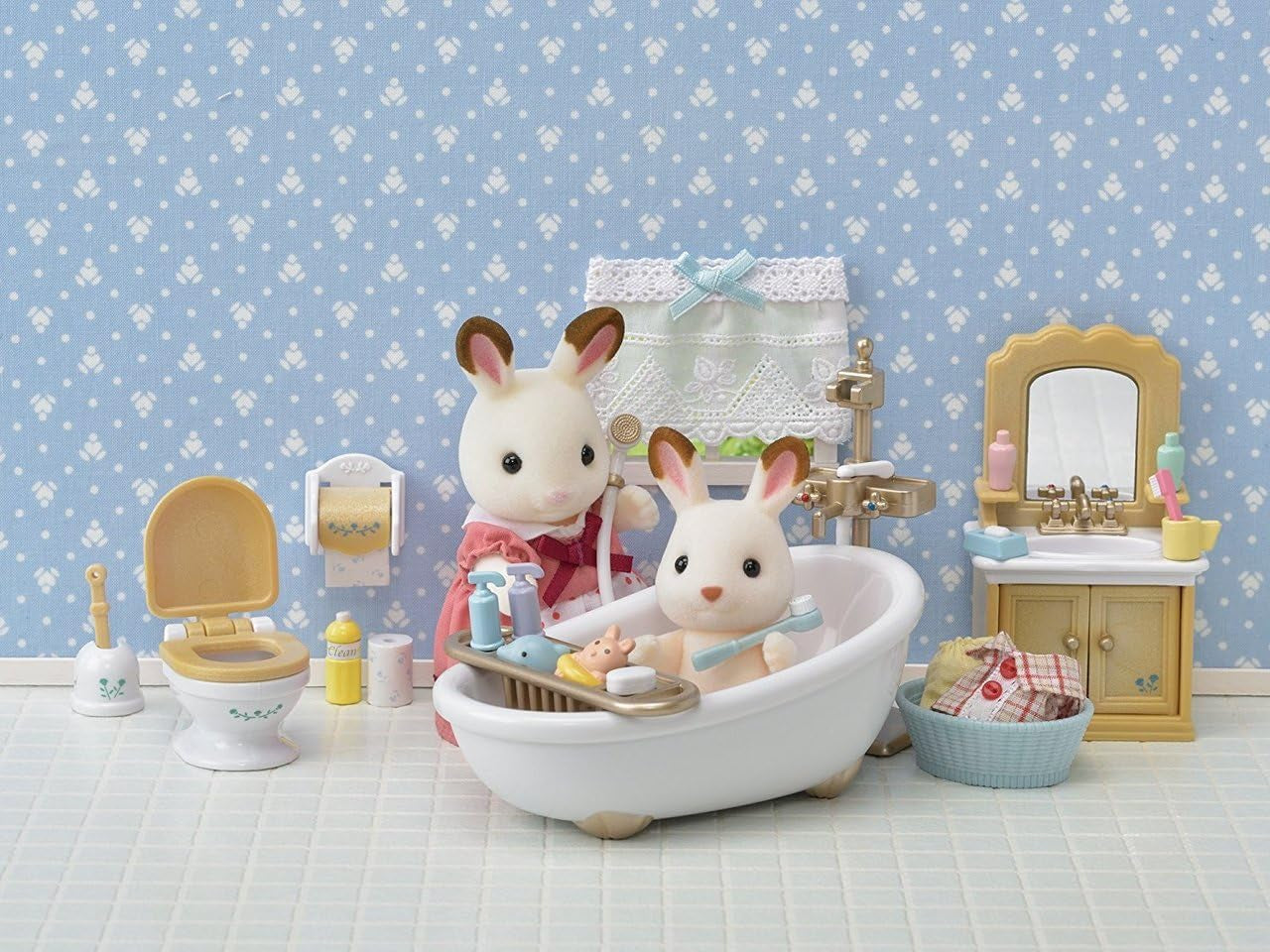 Sylvanian Families 5286 Baño Rústico - Muebles para casa de muñecas