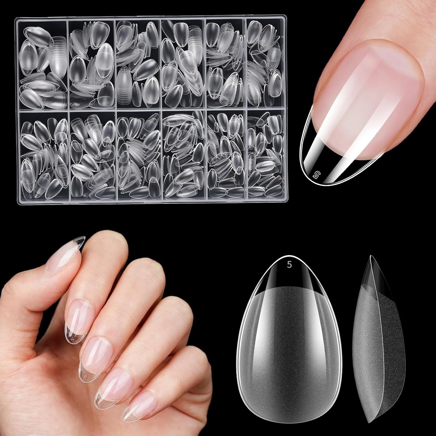 Uñas Artificiales Cortas 500 Piezas Puntas De Uñas De Gel Suave De Cobertura Completa Para Uñas De Gel 12 Tamaños Puntas De Uñas Prepulidas Para Uñas De Gel Uñas Artificiales Cortas Extensiones De Uñas De Ataúd Con Caja