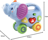 Vtech Baby Elefantito Empujador - Juguete interactivo para empujar y jugar - Con canciones, melodías, frases y sonidos - Para niños de 6 a 36 meses Juguetes para bebés Naty Shop