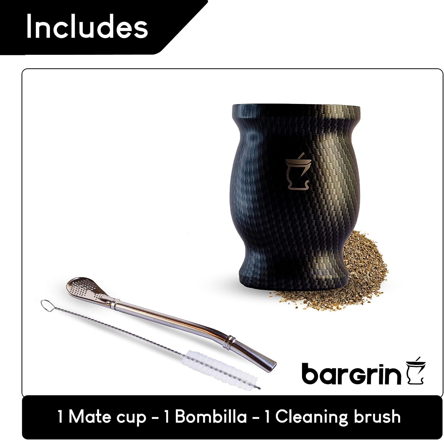 Juego de Té Mate - Taza Mate - Juego de Mate y Bombilla - Tazas de Té - Taza Mate Diseño Doble Pared - Juego de Tazas Yerba Mate