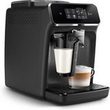 Cafetera espresso automática PHILIPS serie 2300 - 4 bebidas, moderna pantalla táctil a color, sistema de preparación de leche LatteGo, SilentBrew, molinillo 100% cerámico, filtro AquaClean. Negro mate (EP2330/10)