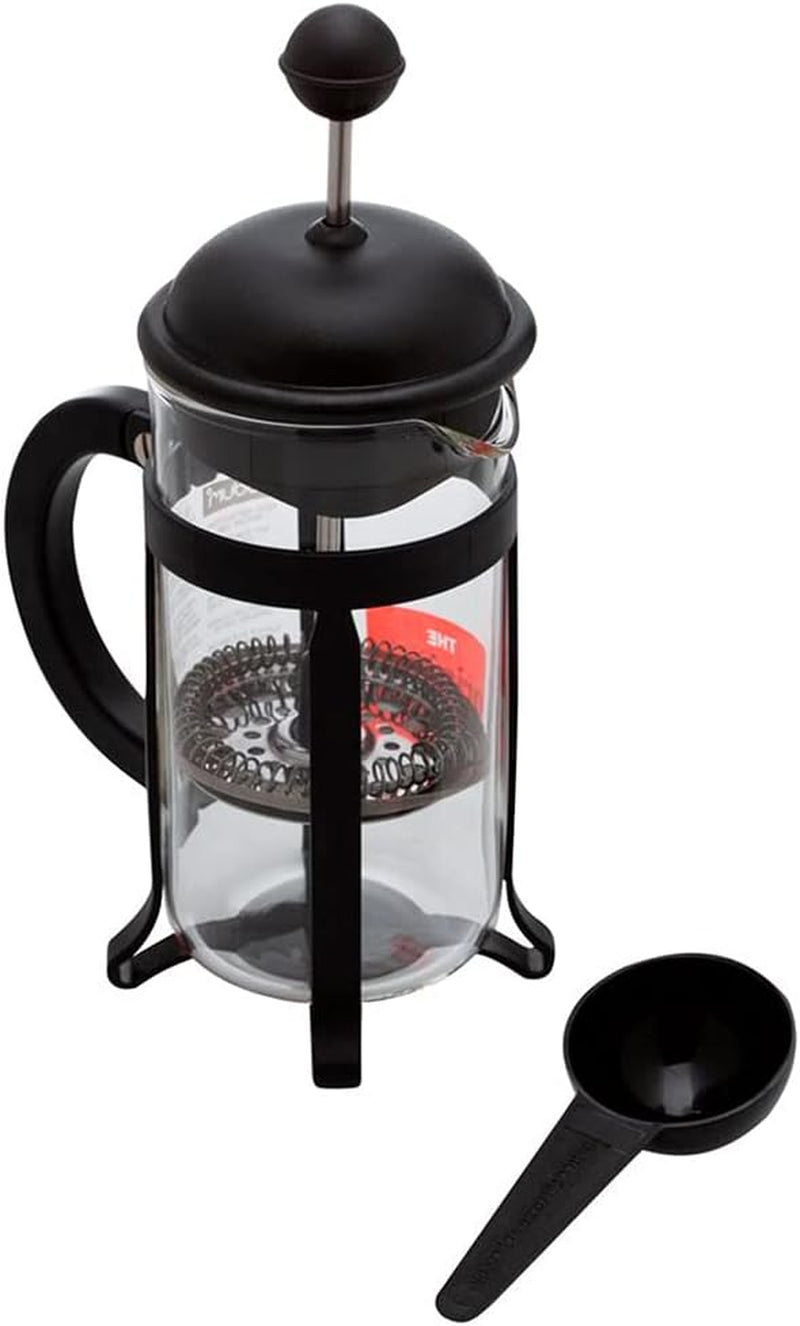 Bodum 1908-01 Cafetera Java, 8 tazas, 1 L, multicapa, negro, 10,6 x 16,3 x 24,5 cm, 6 piezas