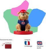 Personaje con sonido - It's gone, Happy English - música, canciones y sonidos - juguete, contenido educativo, versión francesa, niños para todas las edades Jucarii Bebe Naty Shop