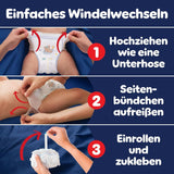 Los pañales Pampers Night Pants talla 6, 138 piezas, 13 kg-19 kg, brindan protección adicional durante toda la noche.