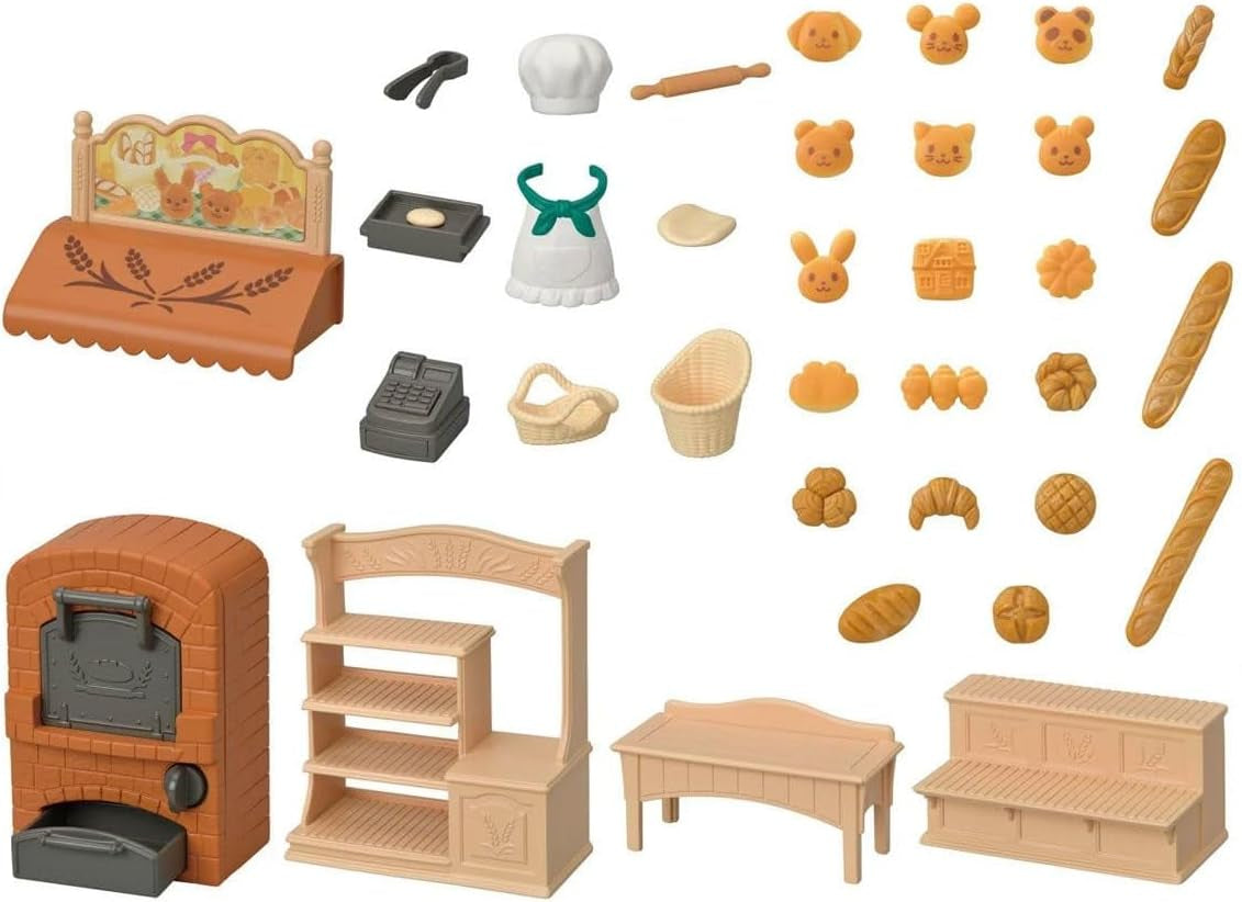 Sylvanian Families 5536 Starter House Bakery Set - Juego de casa de muñecas Casas de muñecas Naty Shop