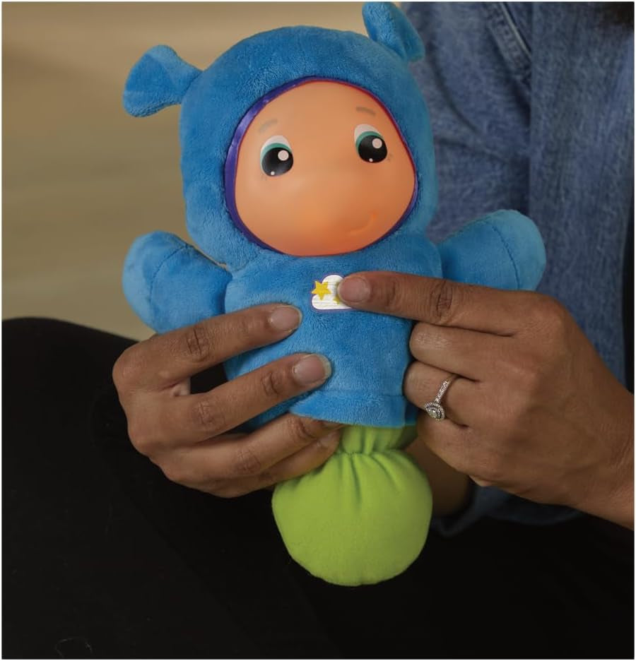 Peluche Playskool de color azul claro, juguete para dormir apto para bebés a partir de 0 meses. Bebe Naty Tienda juguetes