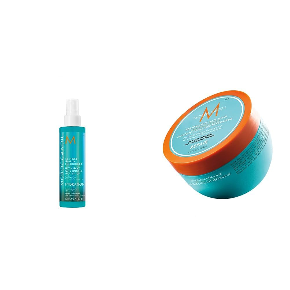 Mascarilla Fortalecedora Capilar marroquíoil Naty Shop Mascarilla Capilar 250 Ml (1 Pack) Pack Acondicionador Sin Enjuague 160ml
