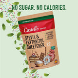 Stevia + Eritritol 1:2 Süßstoff | 1G = 2G Zucker | 100% Natürlicher Zuckerersatz - 0 Kalorien - 0 Glykämischer Index - Keto Und Paleo - 0 Netto-Kohlenhidrato - Kein GVO - Castello since 1907 - 850 G Edulcorantes Naty Shop