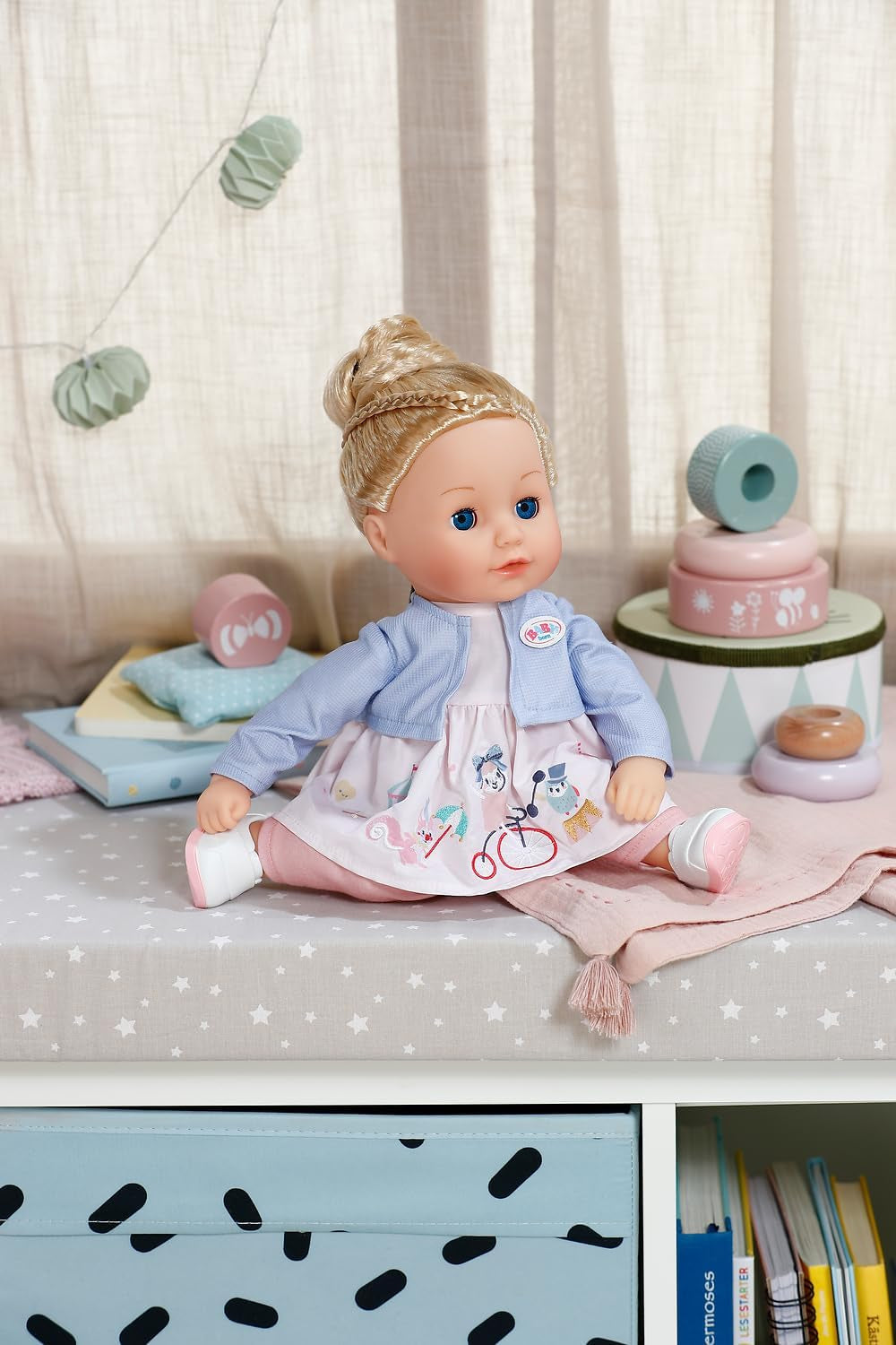 BABY born Sophia Rose - Muñeca blandita de 36 cm - Muñeca con pelo rubio de alta calidad y ojos soñolientos - Apto para niños a partir de 1 año