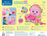 Clementoni 17755 Sillón de canto con sonido y baile rosa - Sillón interactivo y multifuncional para niños en italiano, juguete 1 año - Made in Italy, multicolor Juguetes Bebe Naty Shop