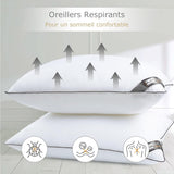 Almohada Bedstory, 50 X 70 Cm, 2 Piezas, Resistente A Las Mordeduras, Respira El Sudor, Hipoalergénica, Relleno: 100% Fibra De Poliéster, Ultra Confort Y Suave Comodidad Y Excelente Soporte Naty Shop Almohadas Estándar