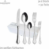 Juego de cubiertos Palazzo macizo 30 piezas Cocina Naty Shop