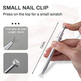 100 piezas Nail Art Schwamm Mit Metallgreifer, esponja aplicadora de cepillo, esponja para uñas, maniquí para uñas, Um Eine Varaudzen de gradiente Nail Art Patterns Zu Ersetlen
