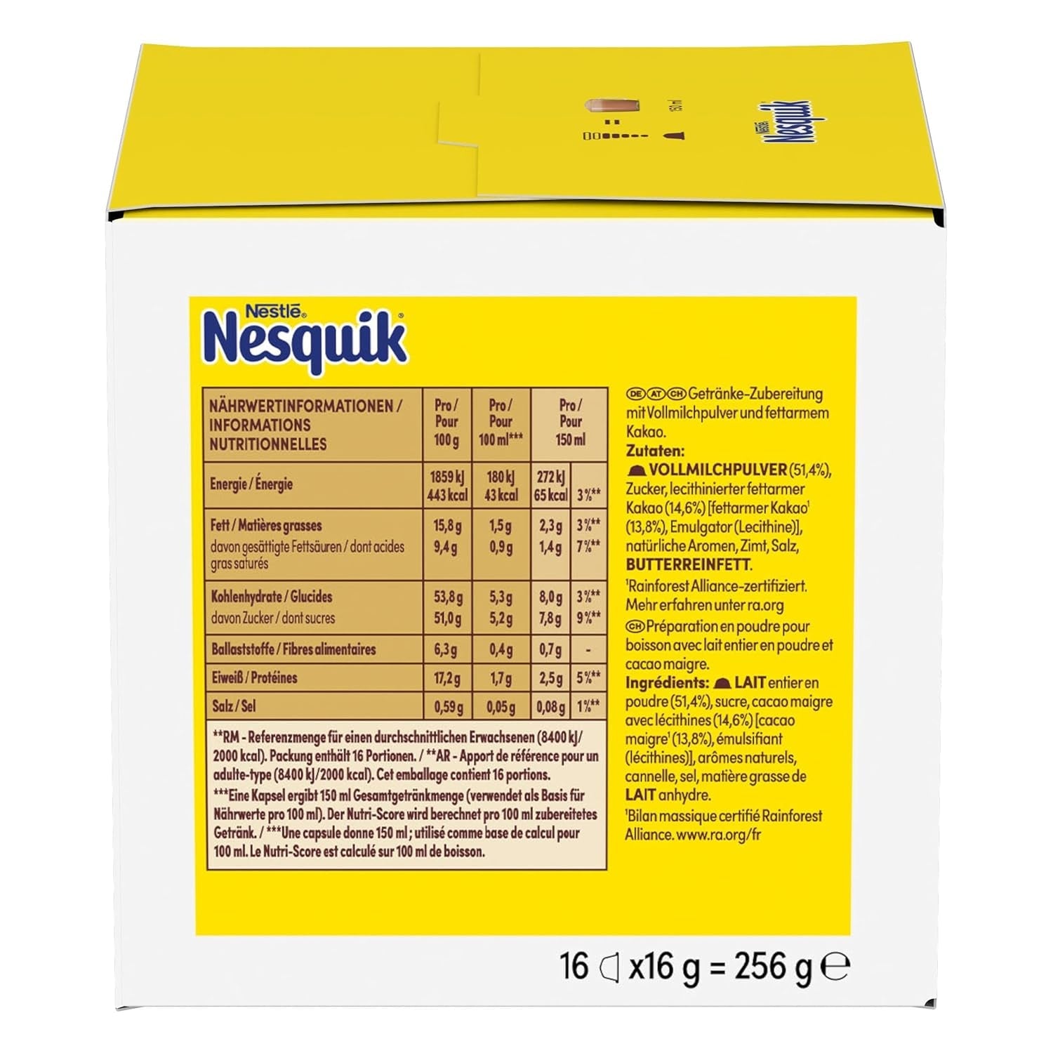NESCAFÉ DOLCE GUSTO NESQUIK Kakaokapseln Paquete de 3 (3 x 16 Kapseln)
