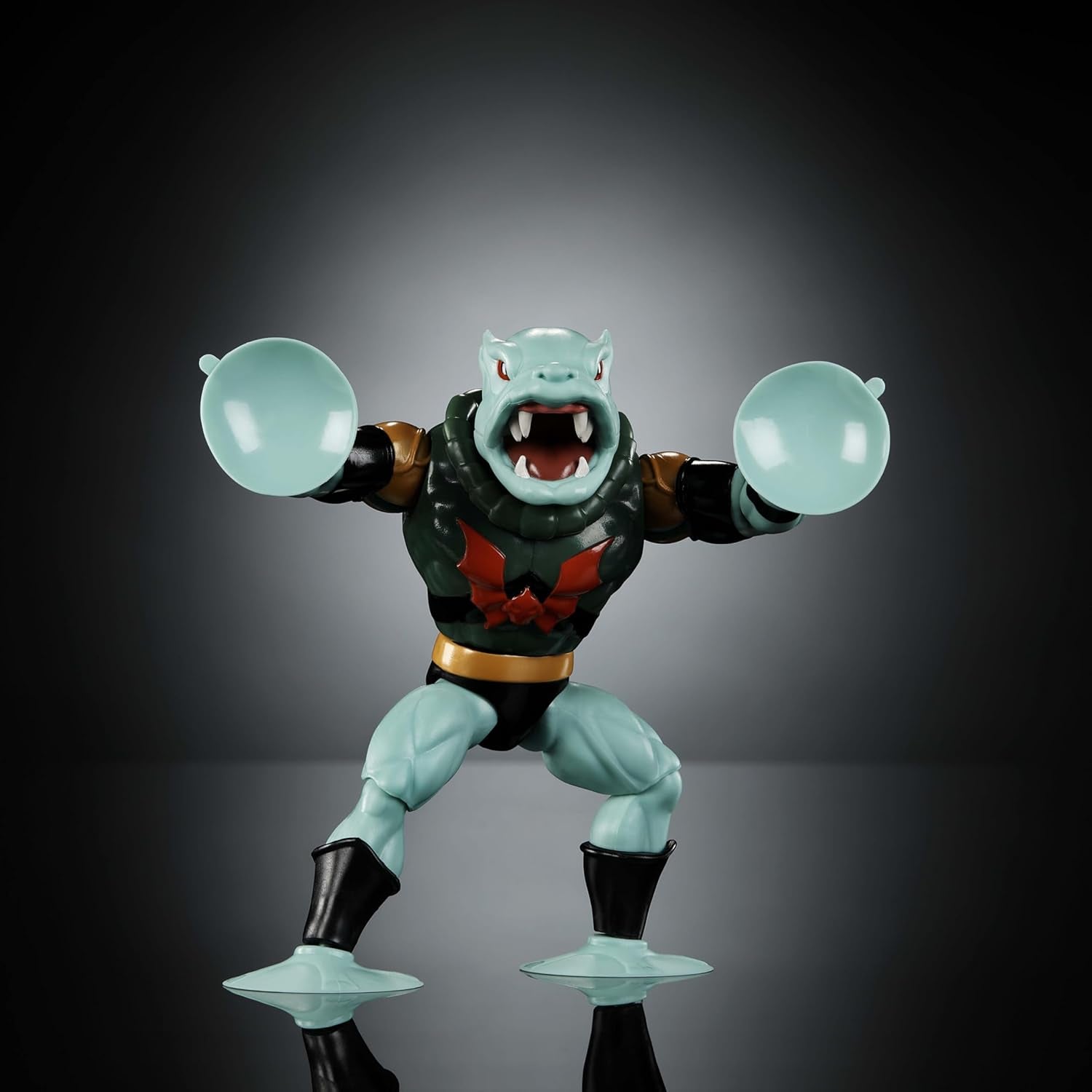 Figura de acción Leech de Masters of the Universe Origins de la colección Cartoon, aprox. Monstruo succionador de 14cm de altura de la serie de los 80, diseño y complementos con muchos detalles, JBM83 Figuras de acción Naty Shop