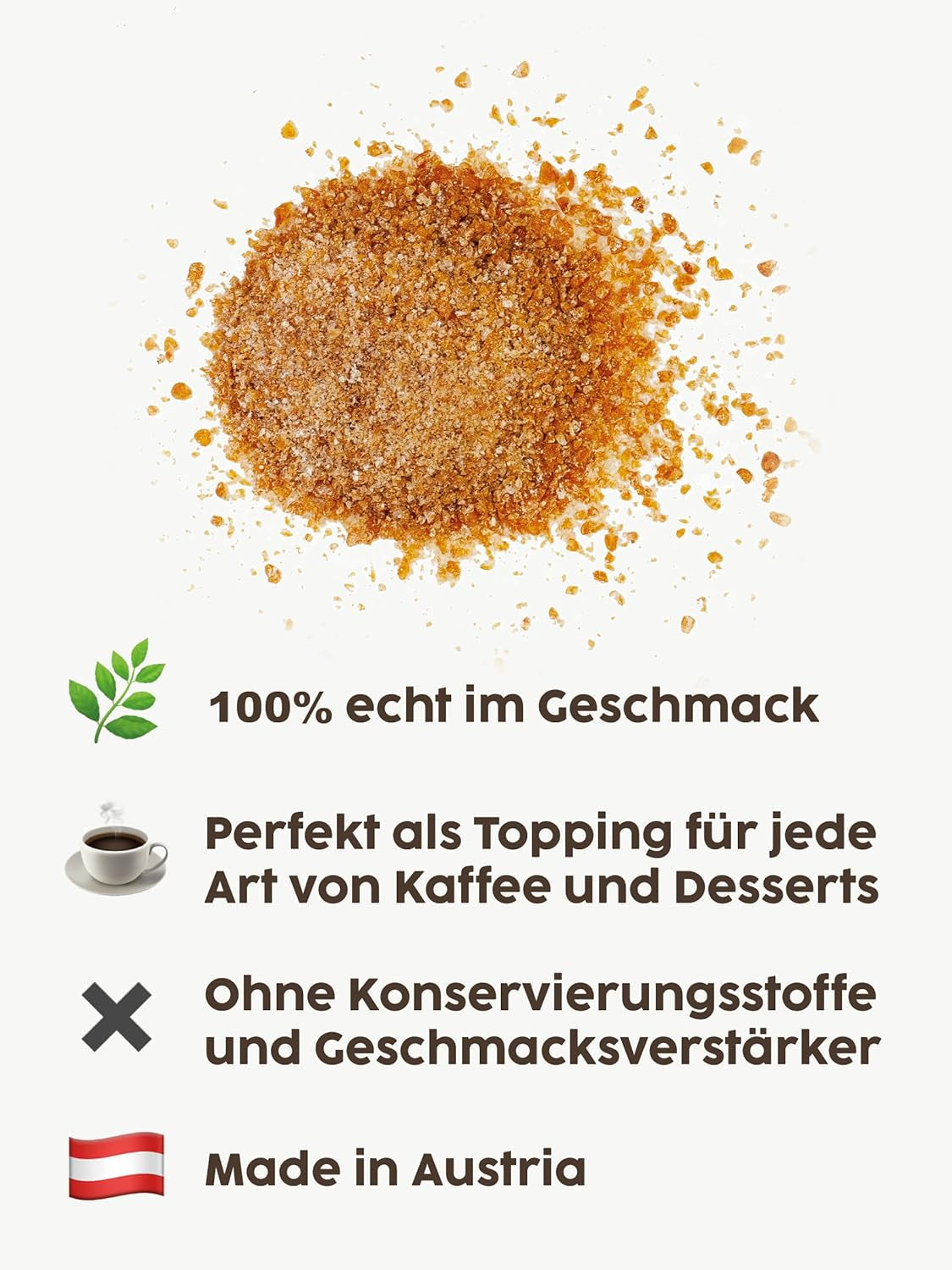Cobertura de café con caramelo salado Kotanyi | feiner Caramellgeschmack, paquete de 4 (4 x 65 g)