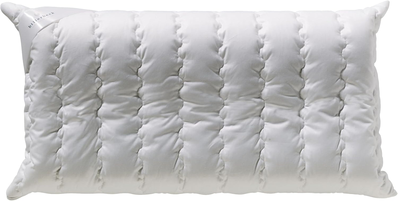 Billerbeck Pillow S20 Latex - Almohada para el cuello en 40 X 80 cm - Almohada de soporte para el cuello con núcleo de látex suave, blanco Naty Shop Almohadas estándar de látex