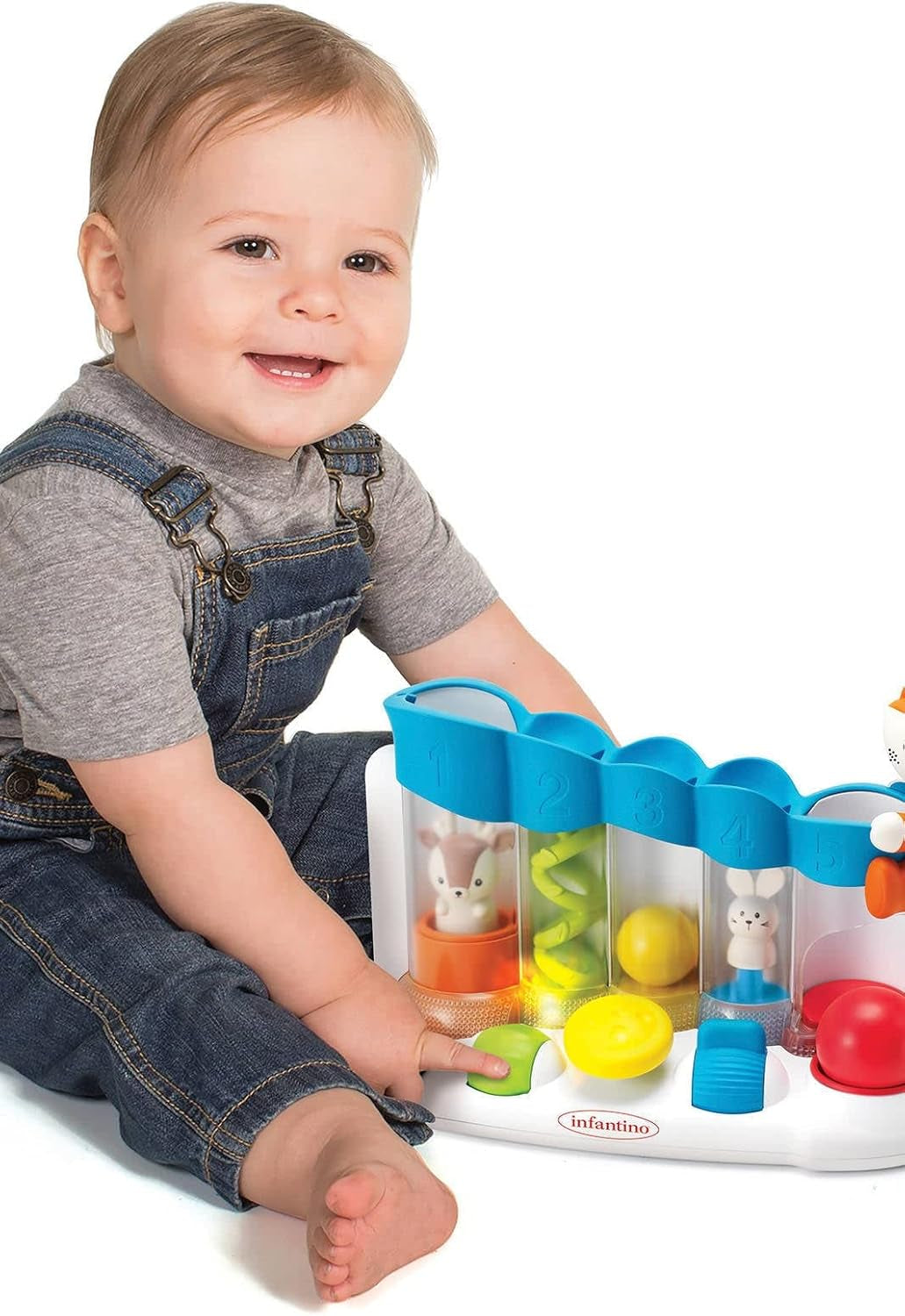 Infantino 216428 Sensorial Ball Drop Piano Senso, Multicolor Juguetes Bebé Naty Shop