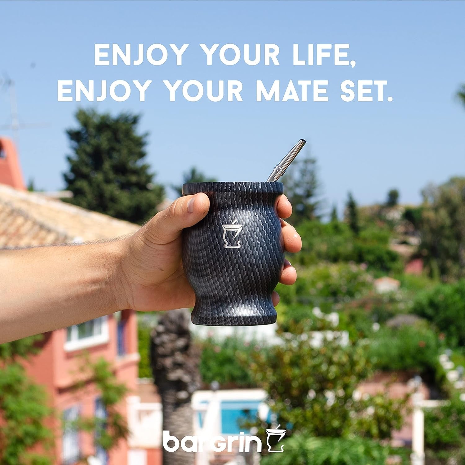 Juego de Té Mate - Taza Mate - Juego de Mate y Bombilla - Tazas de Té - Taza Mate Diseño Doble Pared - Juego de Tazas Yerba Mate