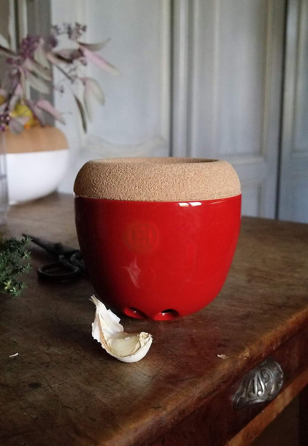 EH348763 Olla para ajos, cerámica, 14,6 x 14,6 x 13,4 cm, cerámica, Grand Cru, 14,6 x 14,6 x 13,4 cm Cajas para guardar alimentos Naty Shop