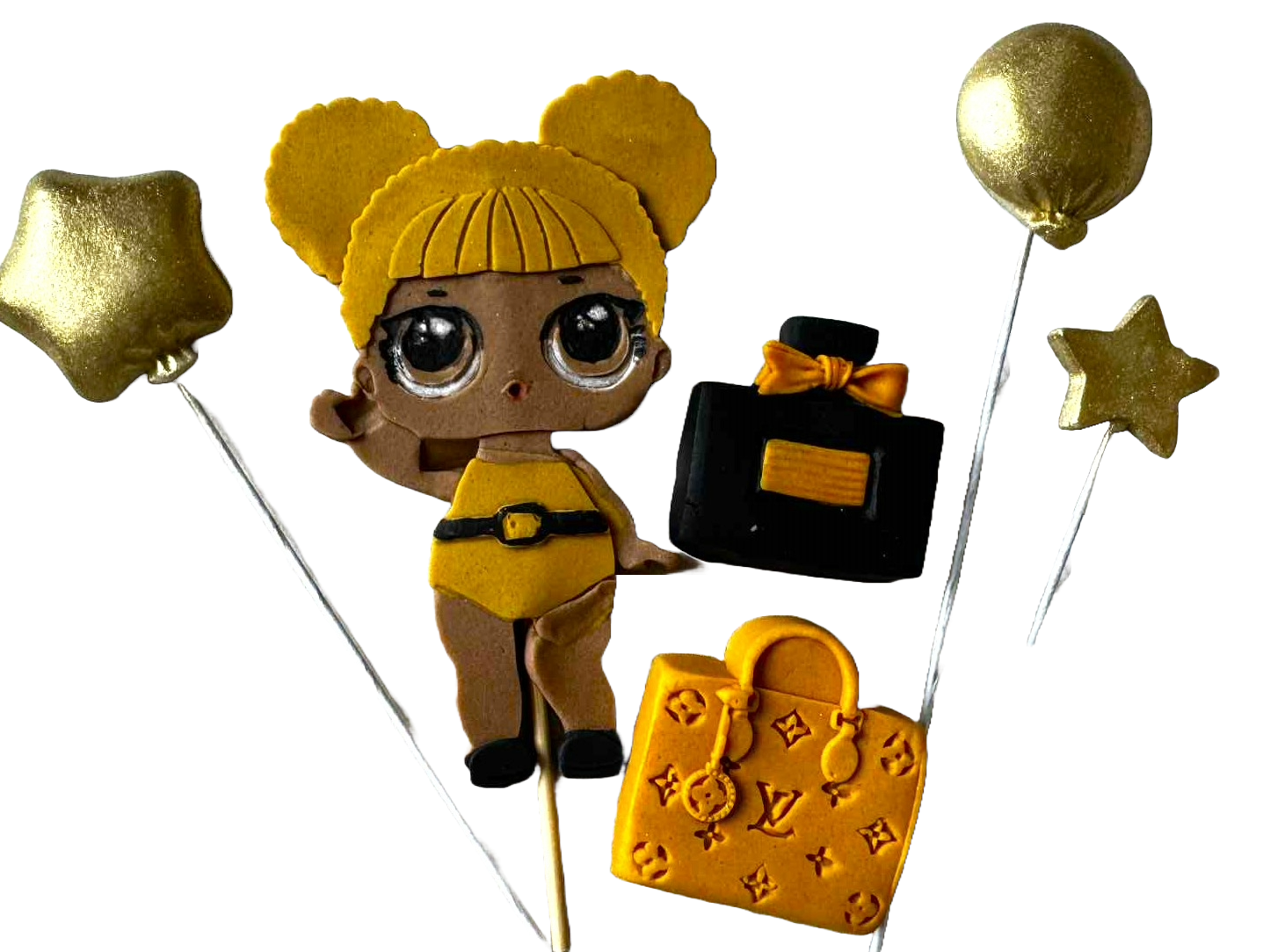 Set de adornos comestibles, Adornos para muñecas LOL de Sugar Paste Nati Shop